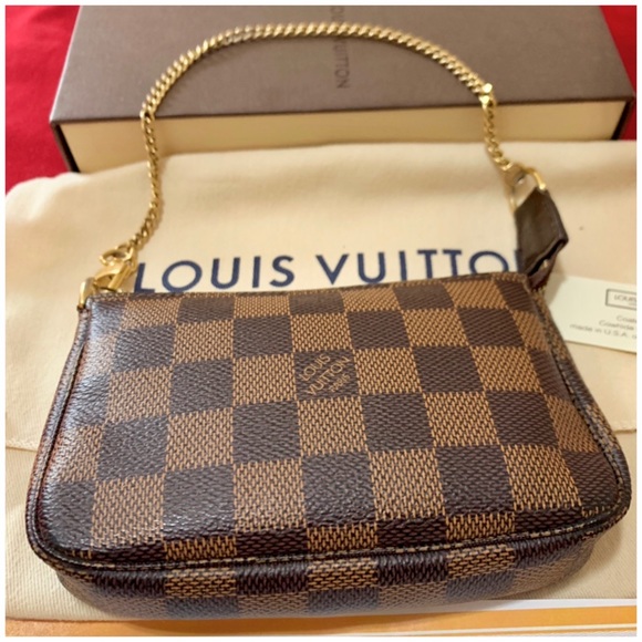 Louis Vuitton Handbags - Authentic LOUIS VUITTON Damier Ebene Mini Pochette